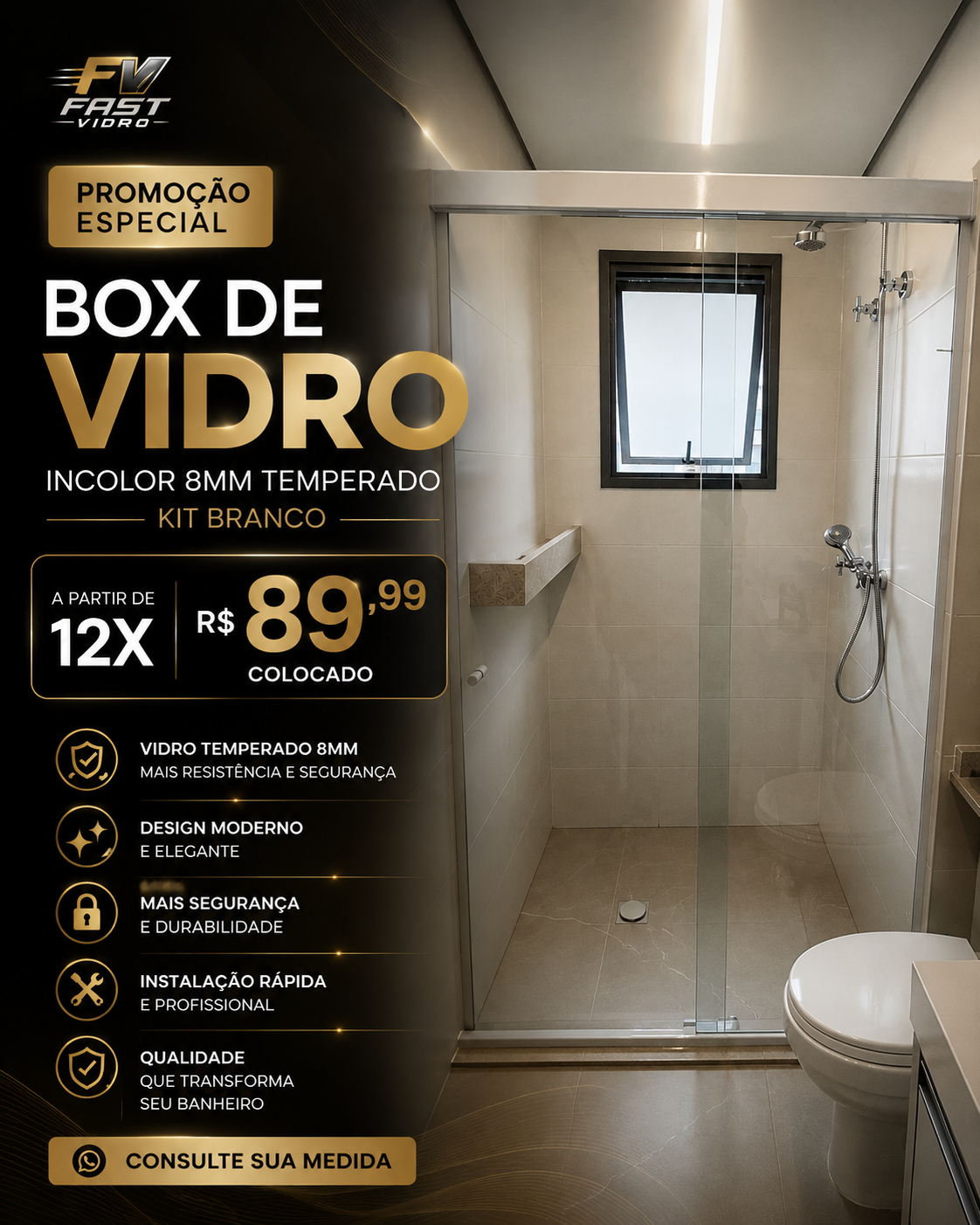 Banner promocional Fast Vidro